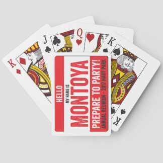 Montoya Reunion 2017 - Prepare to Party! Playing Cards