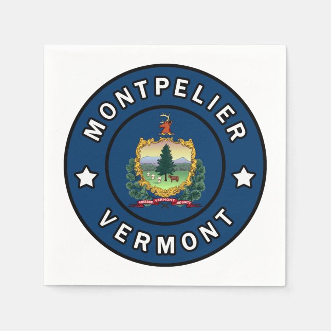 Montpelier Vermont Napkin (Front)