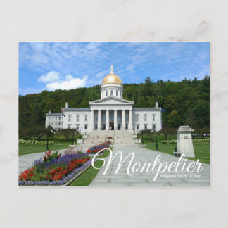 Montpelier Vermont State House Postcard