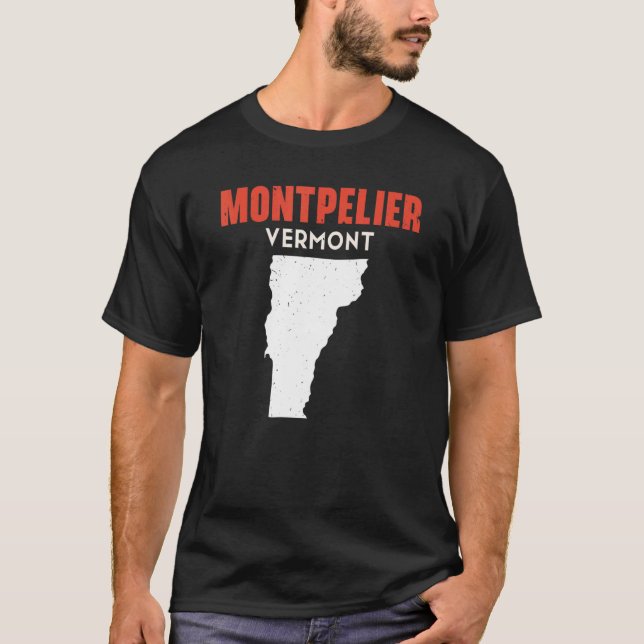 Montpelier Vermont USA State America Travel Vermon T-Shirt (Front)