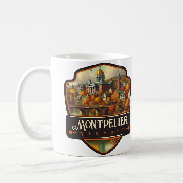 Montpelier, Vermont | Vintage Coffee Mug (Left)