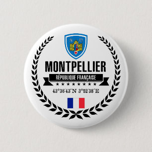 Montpellier 6 Cm Round Badge