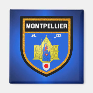 Montpellier Flag Magnet