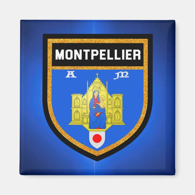 Montpellier Flag Magnet (Front)