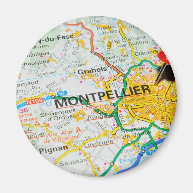 Montpellier, France Magnet (Front)