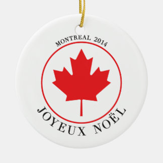 Montreal 2014 Christmas Ornament (Joyeux Noël)