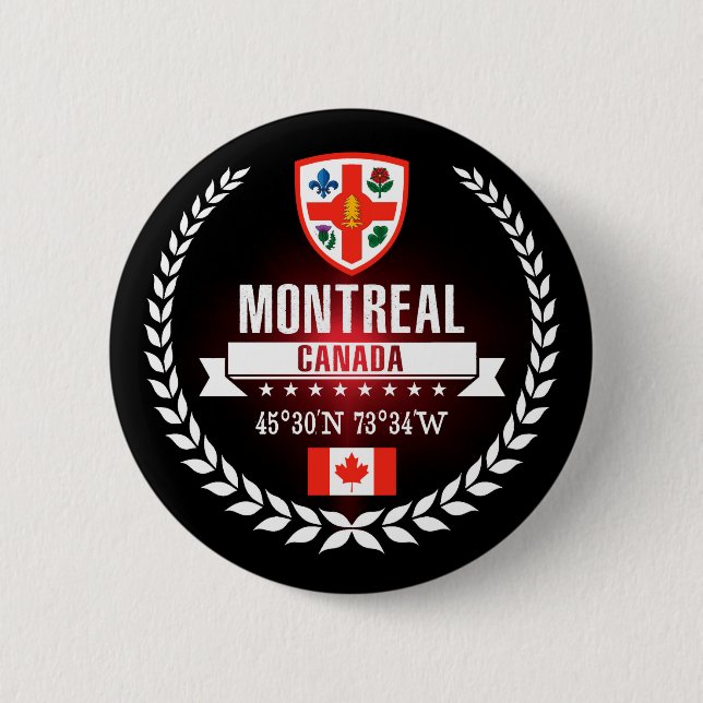 Montreal 6 Cm Round Badge (Front)