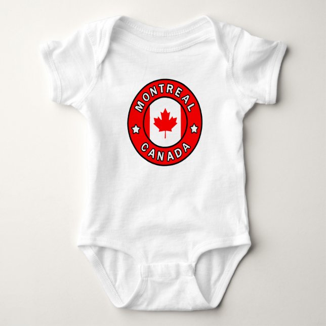 Montreal Canada Baby Bodysuit (Front)