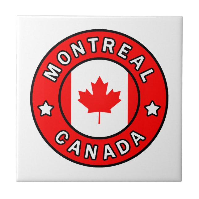 Montreal Canada Ceramic Tile (Front)
