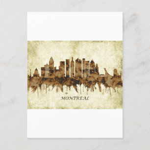 Montreal Canada Cityscape Invitation Postcard