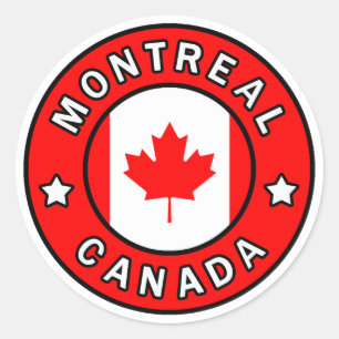 Montreal Canada Classic Round Sticker