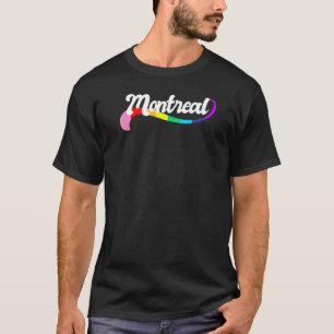 MONTREAL CANADA Gay Pride Proud Asian LGBTQ Rainbo T-Shirt