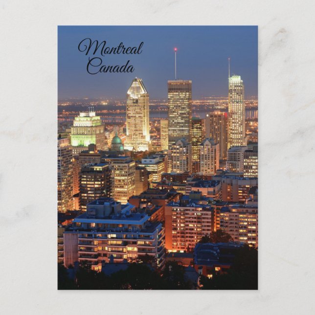 Montreal Canada  Holiday Postcard (Front)