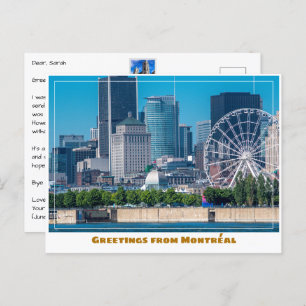 Montréal Canada Port & Skyline Modern Postcard