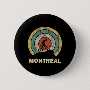Montreal Canada Retro Cycling Mtb 6 Cm Round Badge