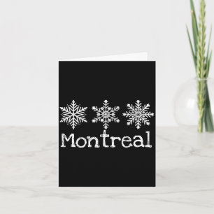 Montreal canada snowflakes snow winter skiing skie card