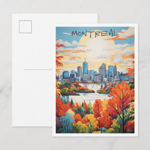 Montreal Canada Travel  Postcard