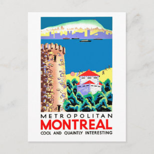 Montreal, Canda, vintage travel Postcard