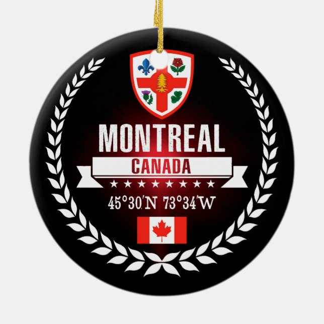 Montreal Ceramic Tree Decoration (Back)