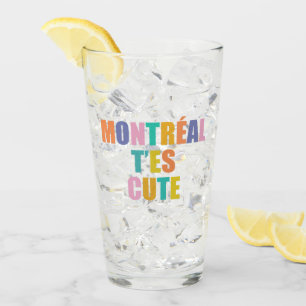 Montreal city typography modern colourful  glass