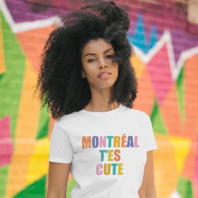 Montreal cute typography modern colourful T-Shirt (Creator Uploaded)