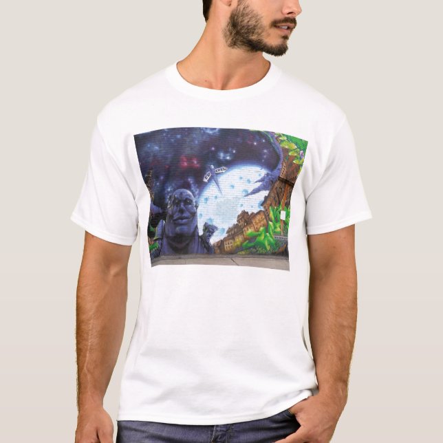 Montreal Graffiti His-Hers T T-Shirt (Front)