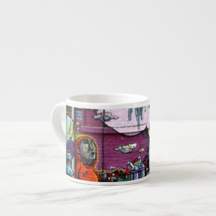 Montréal Graffiti Photo Espresso mug by Brad Hines