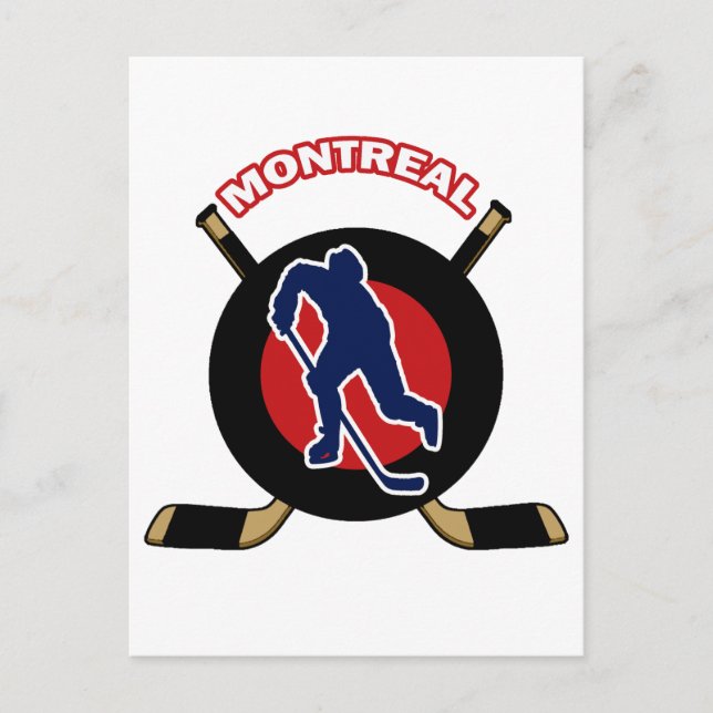 MONTREAL HOCKEY POSTCARD (Front)