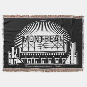 Montreal Landmark Throw Blanket