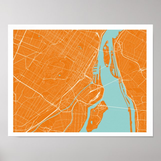 Montreal Map Poster (Front)