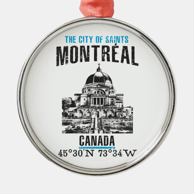 Montréal Metal Tree Decoration (Front)
