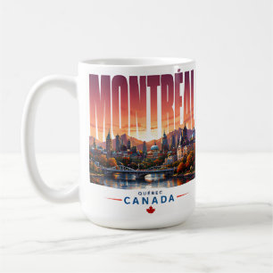 🍂 Montreal Modern Skyline City Style 🍂 Coffee Mug