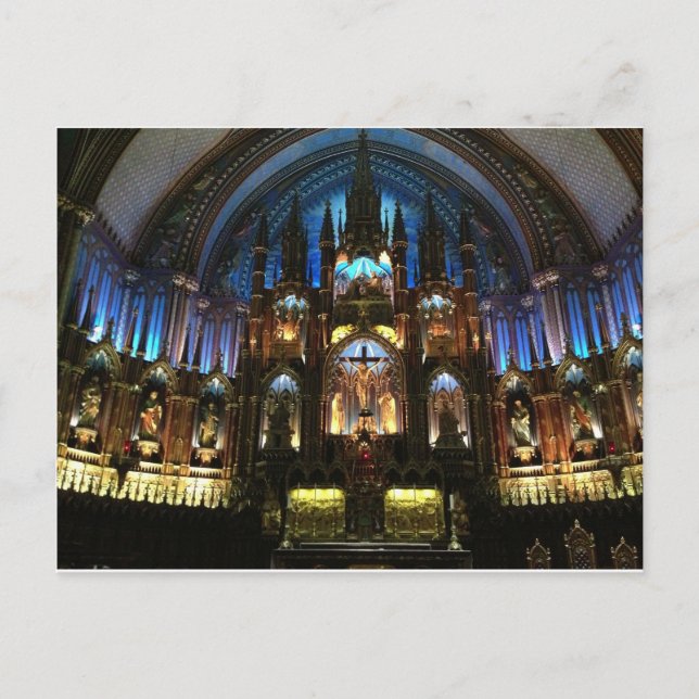 Montreal Notre Dame Basilica Postcard (Front)
