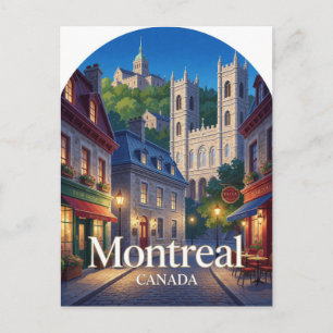 Montreal Old Quebec Architecture Travel Postcard