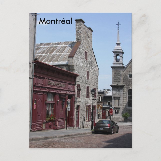 Montreal Old Town Postcard (Front)