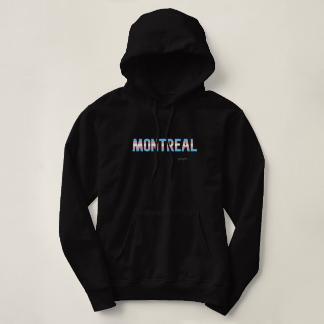 Montreal Pride Transgender Flag  Hoodie (Design Front)