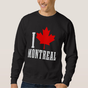 Montreal Quebec Canada Maple Leaf Canadian Flag Pr Sweatshirt