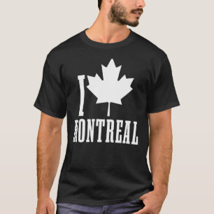 Montreal Quebec Canada Maple Leaf Red Canadian Fla T-Shirt