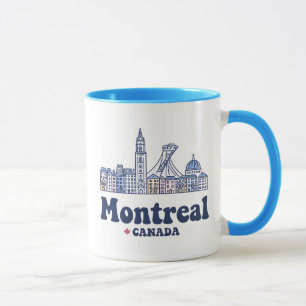 Montreal Quebec Canada Minimalist Cute Skyline Mug