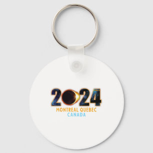 Montreal Quebec Canada Total Solar Eclipse 2024  Key Ring