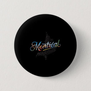 Montreal Quebec Canada Travel Vacation 6 Cm Round Badge
