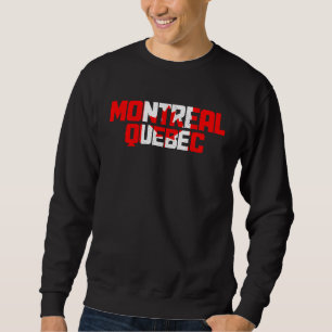 Montreal Quebec Canada Vintage Pride Canadian Flag Sweatshirt