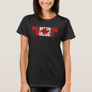 Montreal Quebec Canada Vintage Pride Canadian Flag T-Shirt