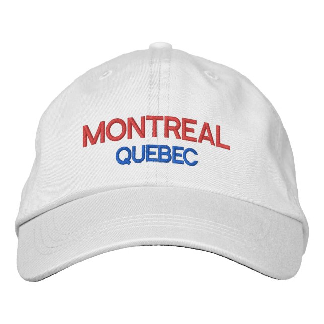 Montreal Quebec Personalised Adjustable Hat (Front)