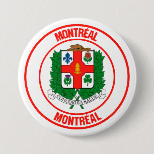 Montreal Round Emblem 7.5 Cm Round Badge