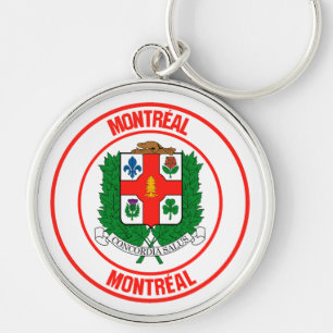 Montreal Round Emblem Key Ring