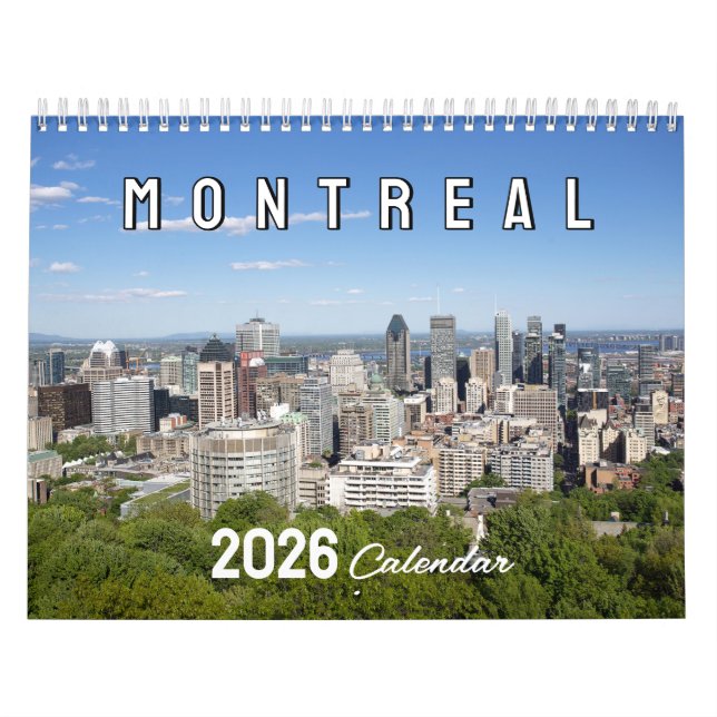 Montreal Scenic Photography Calendar (Cover)