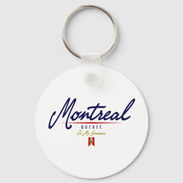 Montreal Script Key Ring (Front)