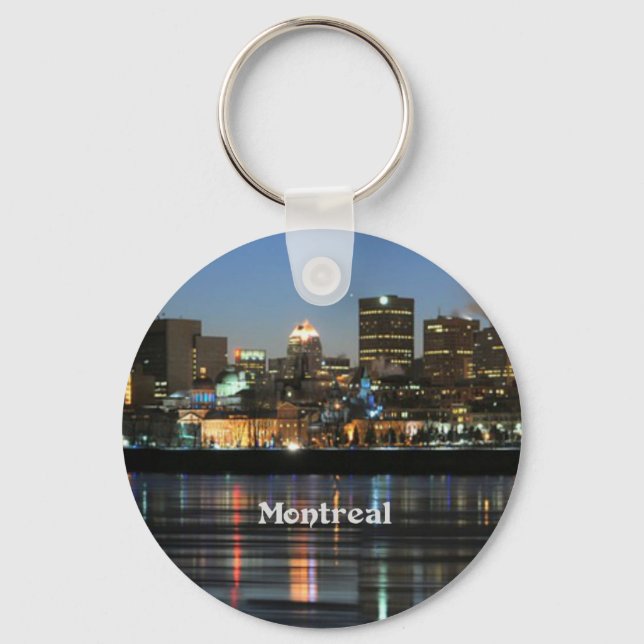 Montreal Skyline Key Ring (Front)