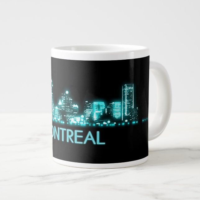 Montreal Skyline Large Coffee Mug (Front Right)